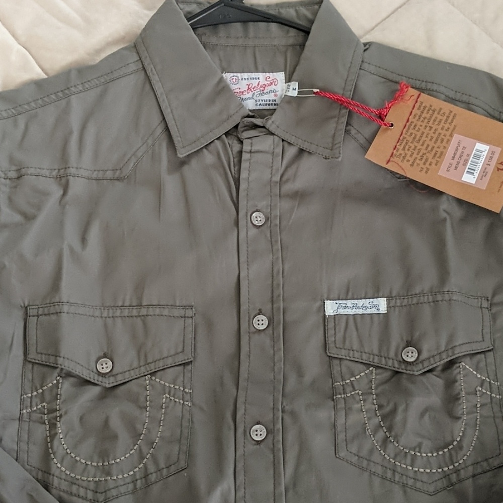 Men's True Religion dress shirt.